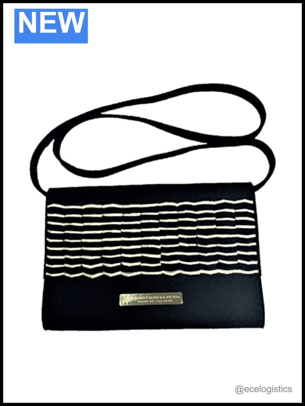 Alpaca Felt Crossbody Clutch Handbag Women Magnetic Closure Convertible